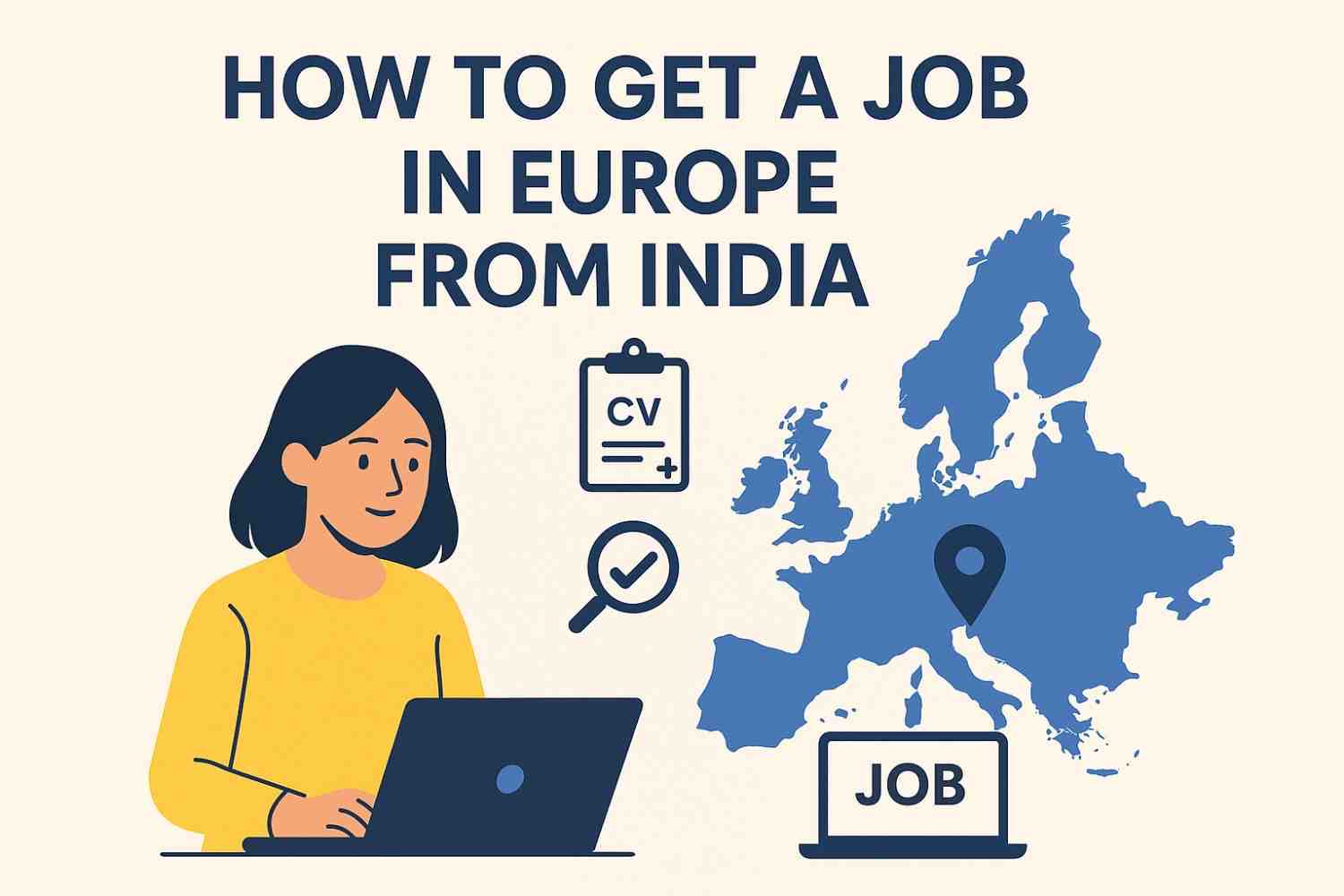 how to get job in Europe from India