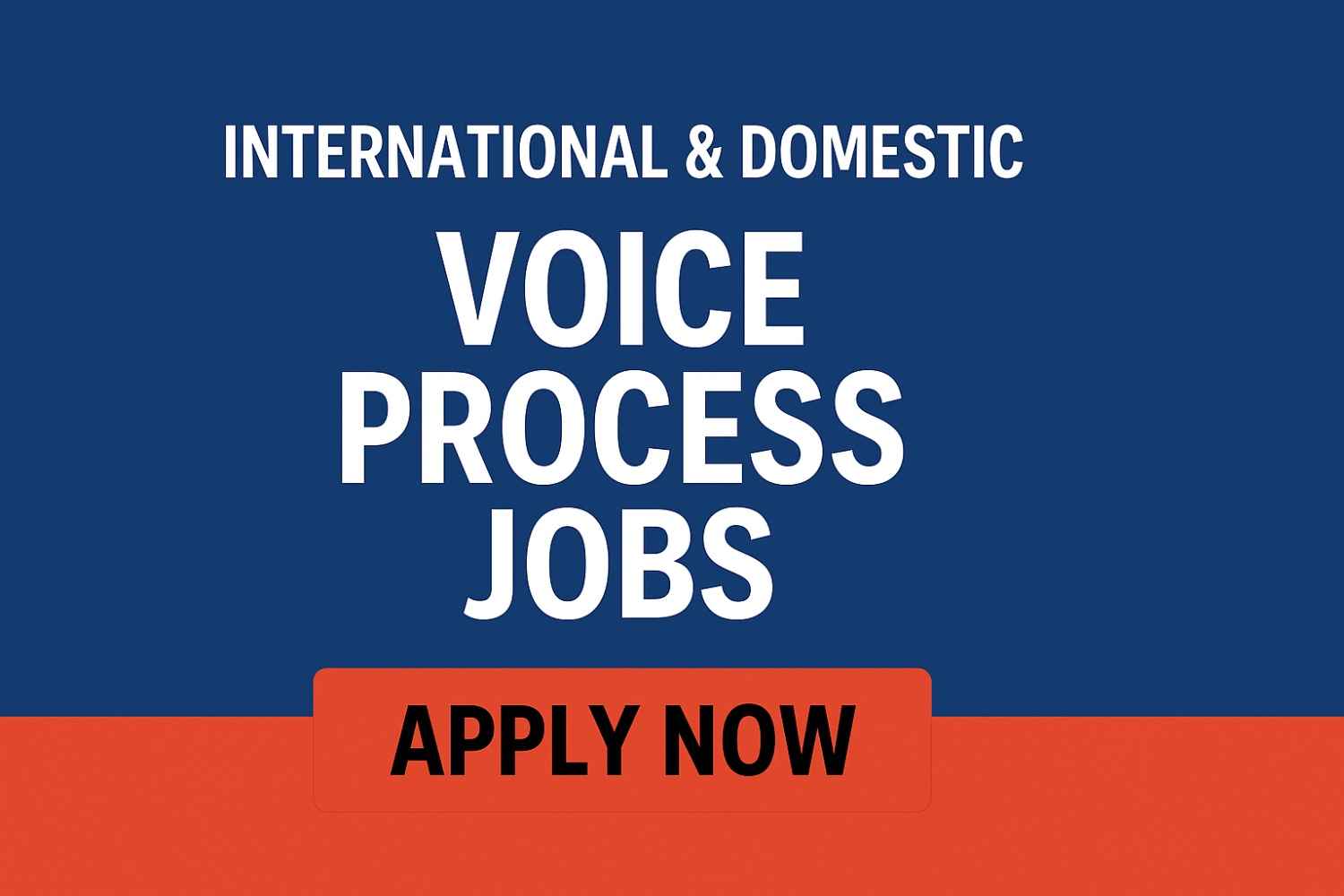 International Voice process Jobs
