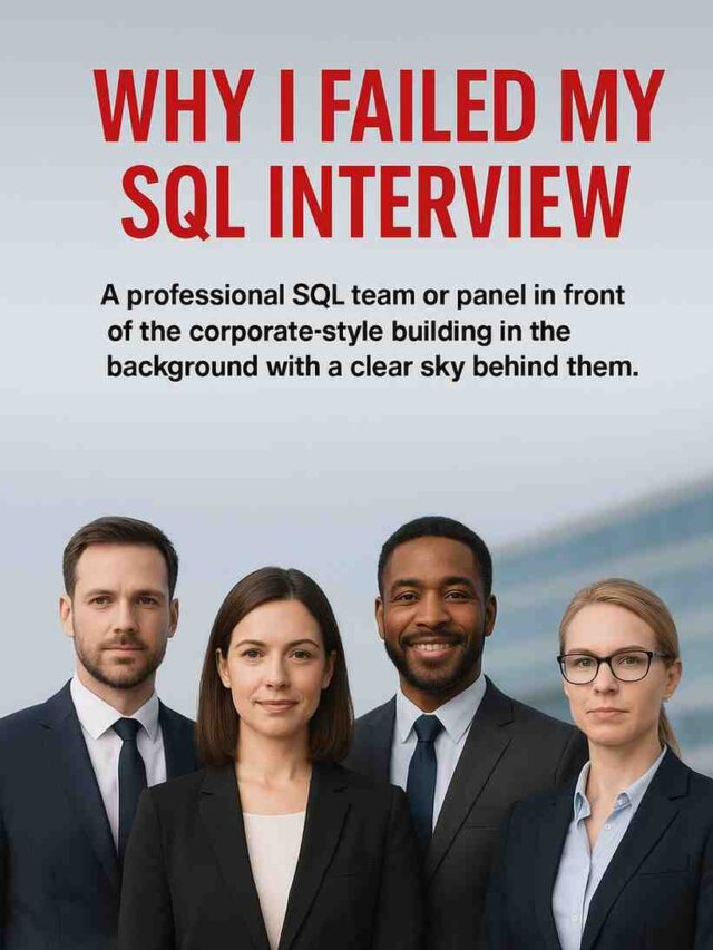Why I failed My SQL Interview? Real Example & Lesson Learned