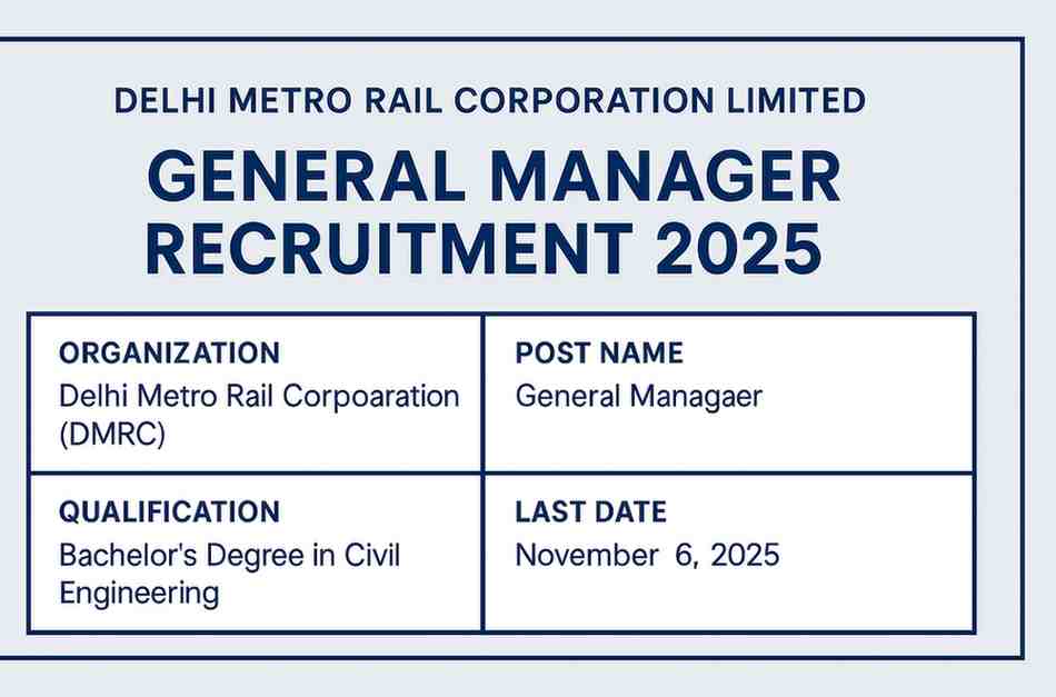Delhi Metro recruitment
