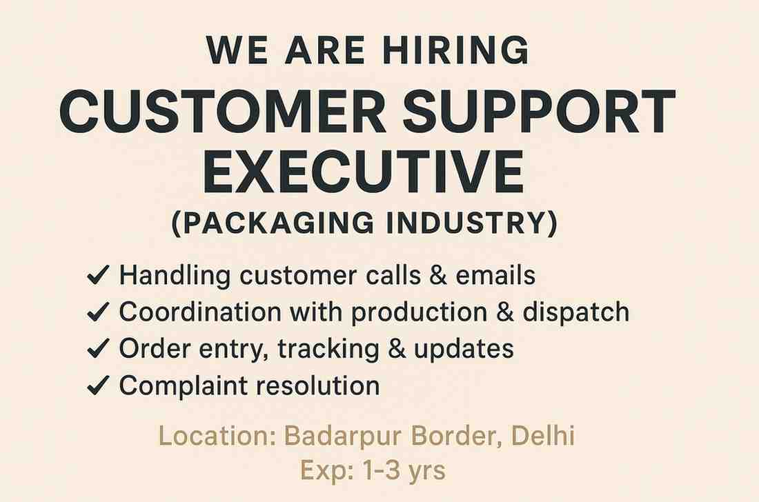 Customer Support Jobs in Delhi