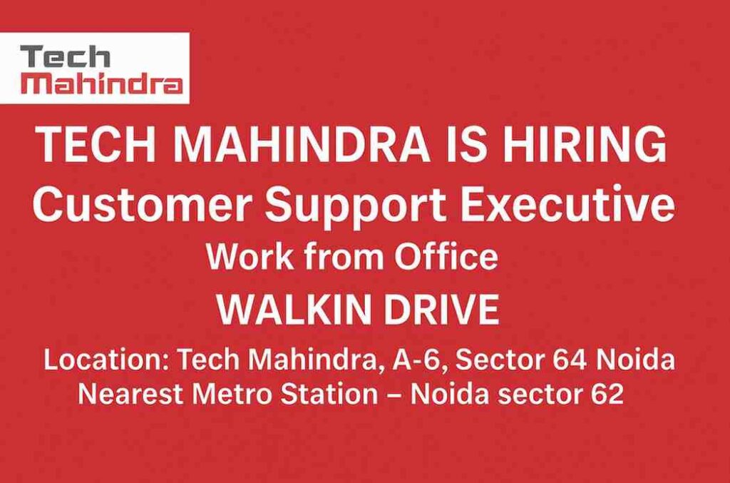 Job in Delhi for Freshers