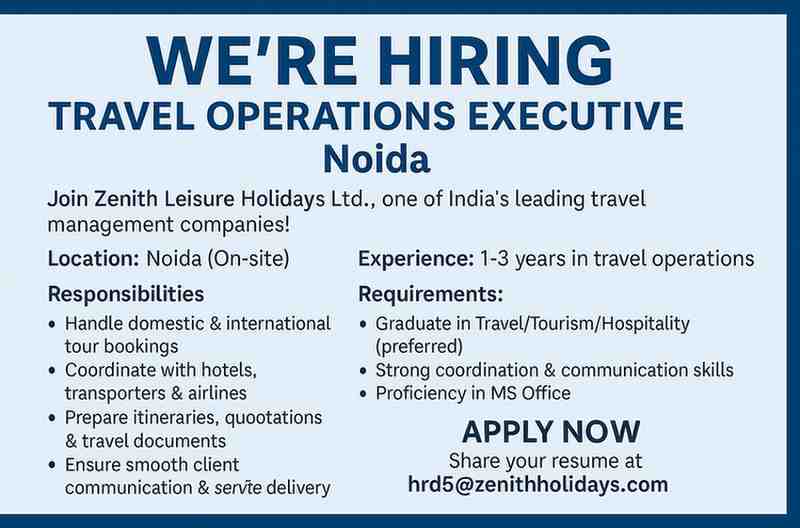 Travel and Tourism Job Opportunities