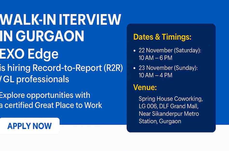 Walk In Interview in Gurgaon