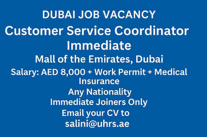 Dubai Job Vacancy