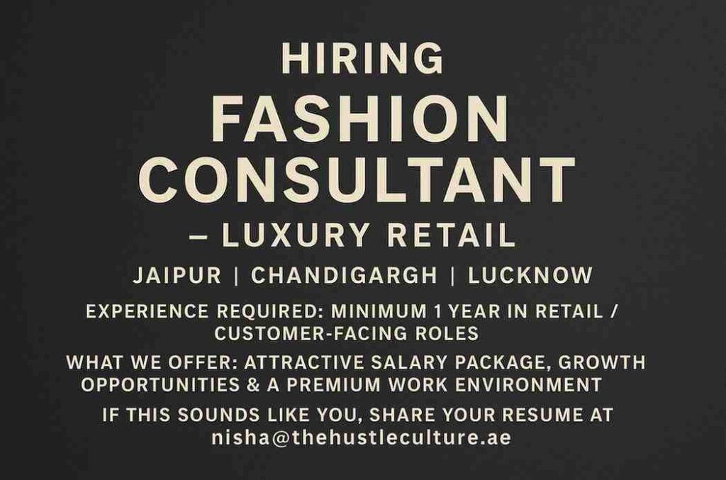 Fashion Consultant Jobs