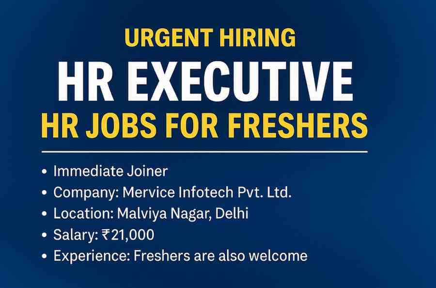 HR Jobs for Freshers